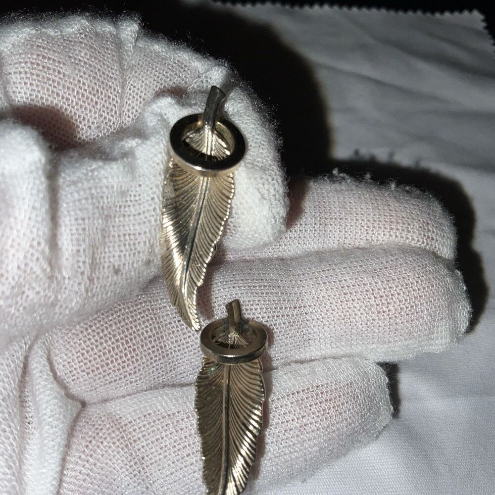 VINTAGE BARTEK - ETCHED GOLD LEAF CLIP-ON EARRINGS 1940’s